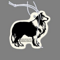 Paper Air Freshener Tag With Tab - Collie Dog